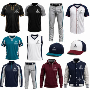 Ensembles d'uniformes de baseball/softball réversibles respirants de haute qualité, personnalisables avec nom et numéro d'équipe, kits d'entraînement à séchage rapide, couleur personnalisée - Product Image 2