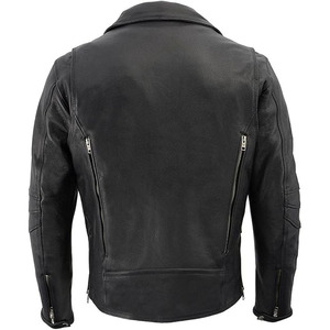 SAMROZ SPORTS UMen's Premium Leather <b>Motorcycle</b> Classic MC Style Rider <b>Jacket</b> - Product Image 2