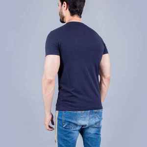 Camiseta de Hombre Lisa para Bordar, de Alta Calidad, Poliéster, Cuello Alto, Personalizable al por Mayor, OEM - Product Image 3