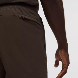 Men's Solid Color Drawstring Shorts Quick Dry Breathable Casual Athletic Wear Mid Waist Polyester Fabric - Product Image 5