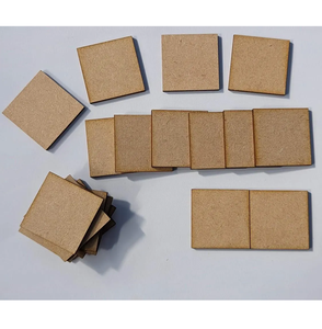 Fabrication de sous-verres en MDF par sublimation, sous-verres en MDF de qualité supérieure pour tapis et supports vierges, sous-verres carrés en MDF - Product Image 1
