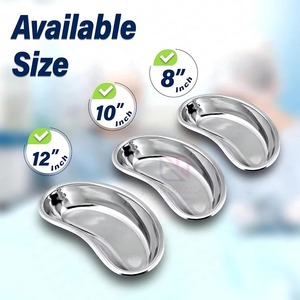 Plateau chirurgical réniforme en acier inoxydable de qualité supérieure A, durable, pour usage médical en hôpitaux et cliniques, à alimentation manuelle - Product Image 5