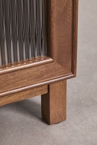 Modern Wood <b>Sideboard</b> Cabinet with Brass Handle <b>Midcentury</b> Storage Furniture for Living Room Home Decor - Product Image 4