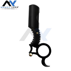 มีดโกนสำหรับช่างทำผม แบบวงแหวนเดี่ยว ใบมีดตรง น้ำหนักเบา ป้องกันสนิม ใช้สำหรับตกแต่งทรงเครา ใช้ได้กับใบมีดสองคม - Product Image 6