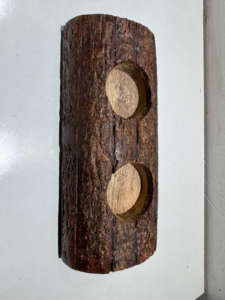 Bougeoir en bois naturel rustique Design d'intérieur écologique fait à la main avec des solutions d'éclairage confortables pour Noël - Product Image 2