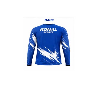 High Quality Custom Winter Mountain Bike Jersey Long Sleeve Heat-Transfer Printed Cotton/Polyester Quick Dry Breathable Unisex - Product Image 2