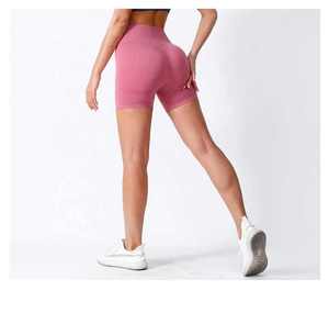 Shorts Deportivos de Cintura Alta con Efecto Push-Up, 25 Colores, para Gimnasio, Yoga, Fitness, Running, Sin Costuras, Transpirables, con Logotipo Personalizado, Proveedor OEM - Product Image 5