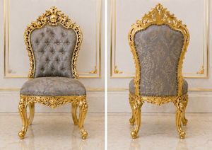 Imperial Style Black Gold Theme Dining Room Set Buy 10-Seater Dining <b>Table</b> Chair Suite Durable Dining Room Furniture For Villas - Product Image 2