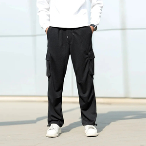 New Arrival Canvas <b>Trouser</b> Sweatpants <b>Elastic</b> <b>Waist</b> Drawstring Multiple Pockets Casual Streetwear Waterproof Sweatpants <b>Trouser</b> - Product Image 1