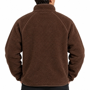 Chaqueta de Forro Polar Sherpa para Hombre, Suave, con Cierre Completo, Estilo Casual para Exteriores, para Clima Frío, con Cierre Suave - Product Image 2