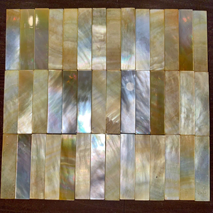 Mosaïque de nacre dorée du Vietnam, pièce décorative en coquillage poli pour meubles, murs et artisanat – Fournisseur - Product Image 1