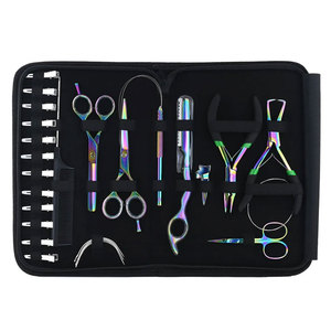 Kit d'outils de pose et de retrait d'extensions capillaires en acier inoxydable de haute qualité, personnalisable, dernier modèle, pour installation et retrait de qualité professionnelle en salon - Product Image 1