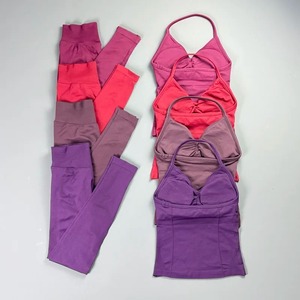 Conjunto Deportivo Sin Costuras para Mujer, Leggings de Yoga de Cintura Alta y Sujetador Deportivo con Soporte, Ropa Deportiva - Product Image 1