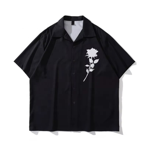 เสื้อเชิ้ตชายแขนสั้นลายการ์ตูนฮาวายพิมพ์ลายทั้งตัวแบบวินเทจสั่งทำพิเศษ - Product Image 1