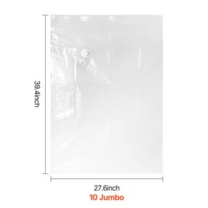 Jumbo 10-Piece Vacuum Seal Space Saver <b>Storage</b> Bags Compression Airtight Zipper Sealer for <b>Clothes</b> <b>Storage</b> - Product Image 5
