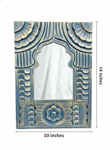 Hand Carved Large <b>Moroccan</b> Arch Wall Mirror Decorative Wooden Shabby Chic Accent Mirror Rustic Boho Home <b>Decor</b> - Product Image 5