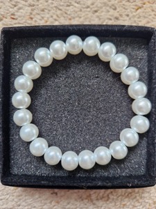 Bracelet classique en perles d'imitation pour femme, élastique, bijou fantaisie, cadeau, pièce de mode tendance - Product Image 2