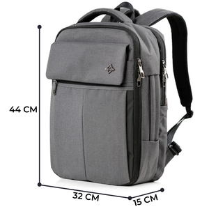 Minimalist Oxford Laptop <b>Backpack</b> with Water Resistance 20-39L Capacity Unisex Shoulder Straps Zipper Closure Softback Design - Product Image 2