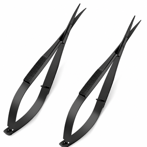2 Piezas de Tijeras de Acero Inoxidable de 4.7 Pulgadas, Tijeras de Bordado, Tijeras de Costura, Tijeras para Recortar Cejas, Tijeras con Punta Curva - Product Image 2