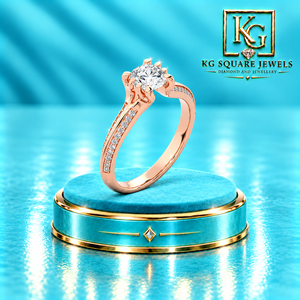 Anillo de Diamante Cultivado en Laboratorio, Corte Brillante Redondo, con Elegante Diseño de Ocho Puntas en Oro de 14 Quilates para Mujer - Product Image 2