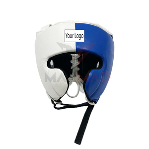 Ensemble de boxe en cuir de vachette robuste, neuf, fabriqué en usine, logo personnalisé, kit professionnel pour adultes, pour le punching et le sparring - Product Image 4