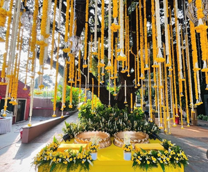 Guirnaldas de Caléndula Artificial para Decoración de Bodas, Haldi, Mehndi, Sangeet, Fondo Colgante, Decoración Festiva, Corona, Decoración del Hogar - Product Image 2