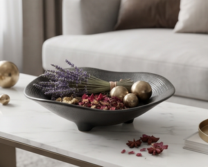 Premium Handmade <b>Ceramic</b> <b>Bowl</b> Minimalist Style Black Matte Finish For Food <b>Serving</b> And Home Decor Elegant Tabletop Display - Product Image 5