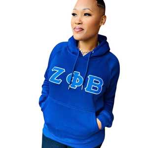 Sudadera con Capucha Premium Zeta Phi Beta, Bordado Chenille, Ropa de la Hermandad Griega, Sudadera con Capucha Unisex de Algodón - Product Image 3