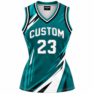 Maillot de sport OEM en polyester respirant à séchage rapide, col en V, sans manches, antibactérien, impression personnalisée, entraînement, basketball - Product Image 4