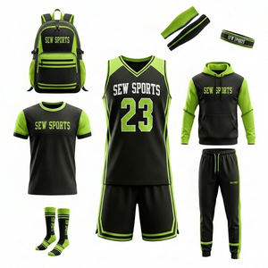 Paquete de Uniforme de Baloncesto Personalizado de Verano, Uniforme de Baloncesto Reversible y Elegante, Transpirable, de Secado Rápido, 100% Poliéster - Product Image 2