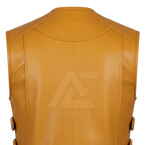 Gilet de moto en cuir personnalisé, couleur sur mesure, gilet de motard en cuir - Product Image 5