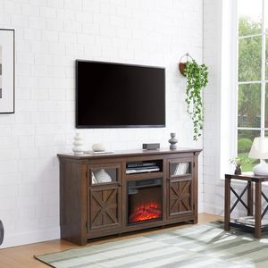 Mueble para TV de 2 Puertas Estilo Granja, Diseño Inspirado en un Granero, para Entretenimiento en el Hogar y Almacenamiento de Equipos Multimedia - Product Image 6
