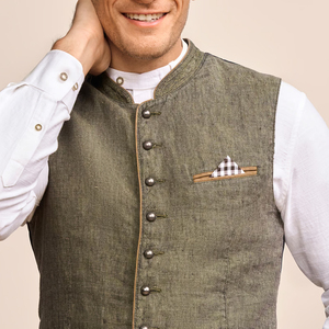 Chaleco Bávaro Tradicional de Alta Calidad para Hombre, Venta al Por Mayor 2026, Traje Alemán Oktoberfest Lederhosen, Reversible y Transpirable - Product Image 2