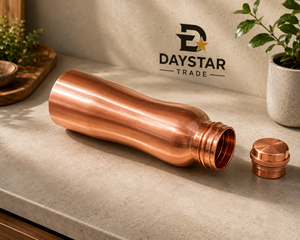 Daystar Trade 34oz <b>Copper</b> Classic Design Eco-Friendly Reusable Leak-Proof Water Bottle with <b>Screw</b> Cap for Outdoor Use - Product Image 3
