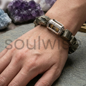 สร้อยข้อมือประดับลูกปัดโกเมนดิบสไตล์โบฮีเมียนพร้อมจี้วาจรา-ของขวัญ - Product Image 5