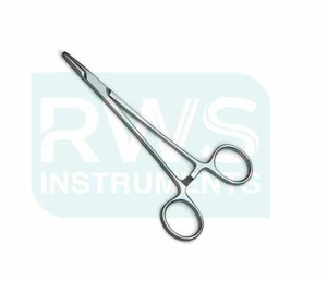 ที่จับเข็ม Mayo Hegar ของ RWS Instruments ขนาด 7 นิ้ว 18 ซม. ปลายตรง พร้อมหัว TC ได้รับการรับรองมาตรฐาน CE ระดับ Class II สำหรับการผ่าตัดด้านหน้าและด้านหลัง - Product Image 1