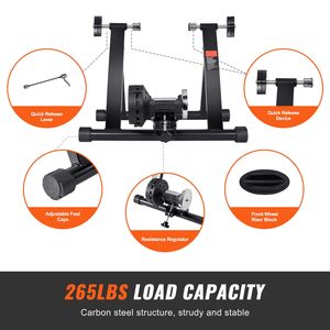 Magnetic Stationary Bike Trainer <b>Stand</b> 26\" 29\" Wheel Noise Reduction Flywheel Motor Portable <b>Cycling</b> Trainer Hub Motor for - Product Image 3