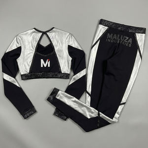 Uniforme de Porristas Personalizado por Sublimación, Uniforme de Baile de Alta Calidad para Chicas, Ropa Profesional para Equipos de Baile, Conjuntos Deportivos con Logotipo - Product Image 3