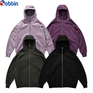 Sudadera con capucha y cremallera para hombre, 100% algodón, con bolsillo, para verano - Product Image 4