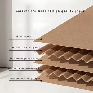 100 Pieces Ready to Ship Corrugated Strong Brown Moving Corrugated Carton Shipping Boxes Without LOGO - Product Image 4