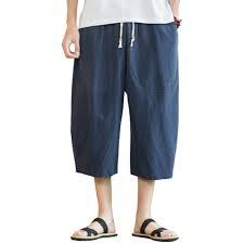 Los pantalones cortos realzan una estética minimalista y zen, fusionando siluetas orientales tradicionales con un confort casual moderno. - Product Image 2