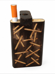 Estuche de Madera Natural Vintage Rectangular Hecho a Mano, Duradero, Ecológico, Pulido a Mano, para Tabaco, Caja de Almacenamiento de Cigarrillos, Estilo Rústico - Product Image 3