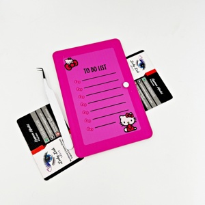 Paleta de pestañas de doble capa acrílica de cristal Rosa personalizada, palé de extensión de pestañas sostenible en forma de corazón, logotipo personalizado, MOQ pequeño - Product Image 5