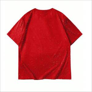 T-shirt en coton de haute qualité à épaules tombantes, impression graphique personnalisée, faible MOQ, streetwear oversize, mode décontractée, haut unisexe. - Product Image 3