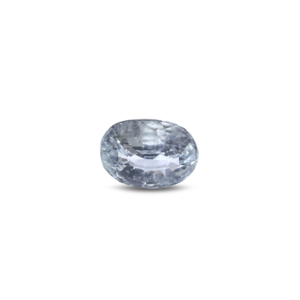 Sky Blue Synthetic Sapphire Loose Gemstone 3.6 Carat 6mm Height 20mm Diameter for Fine Jewelry - Product Image 1