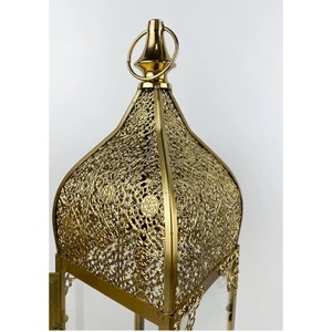 Highest Quality Rectangular <b>Brass</b> <b>Lantern</b> Set with Glass Panels for Home Decoration Durable Finish - Product Image 5
