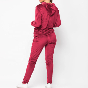 Conjunto de Sudadera y Pantalones Cortos de Terciopelo Personalizados al por Mayor para Mujer, Sudadera con Cremallera y Capucha, Ropa Deportiva Urbana Ecológica 100% - Product Image 5
