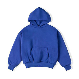 Custom <b>Men</b> Hoodie Heavyweight Fleece Oversized Boxy Streetwear <b>Pullover</b> Sweatshirt Custom Logo Wholesale - Product Image 3