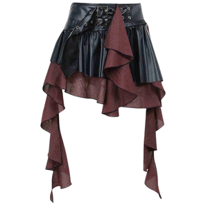 90s vintage patchwork <b>denim</b> <b>skirt</b> <b>women</b> casual Vietnam supplier factory direct wholesale MOQ 50 pcs - Product Image 2
