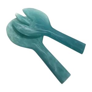 Cuillère de service en résine artisanale de luxe TCE, vaisselle décorative haut de gamme, personnalisable, cadeau pour la maison, la salle à manger, l'hôtel, le café, le restaurant - Product Image 1